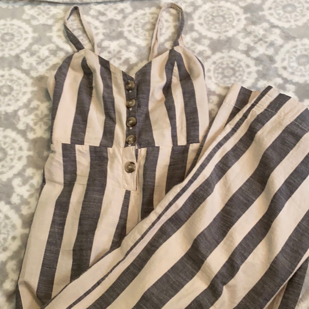 Striped jumpsuit
